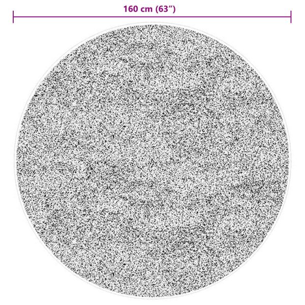 Килими за помещение Кръгла HUARTE Кафяво Ø 160 СМ Полиестер