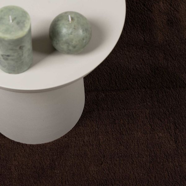 Килими за помещение Кръгла HUARTE Кафяво Ø 200 СМ