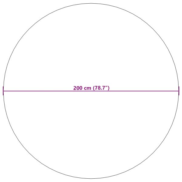 Килими за помещение Кръгла HUARTE Естествен Ø 200 СМ Полиестер