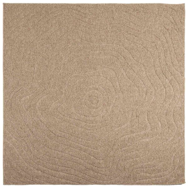 Килими за помещение Муаре Квадратна Естествен 200 x 200 cm