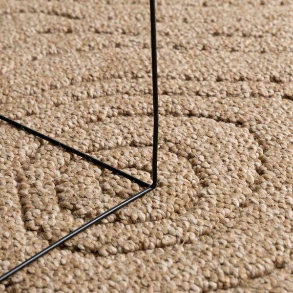 Килими за помещение Муаре Квадратна Естествен 240 x 240 cm