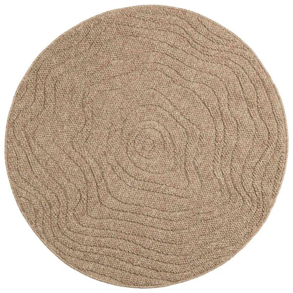Килими за помещение Муаре Кръгла Естествен Ø 120 СМ