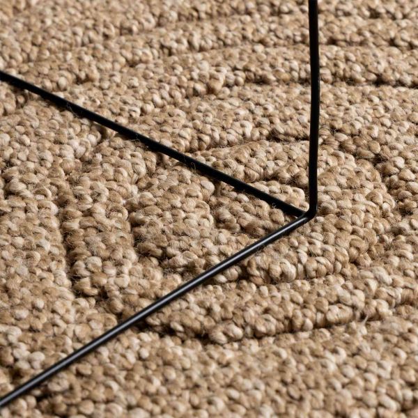 Килими за помещение Муаре Кръгла Естествен Ø 160 СМ