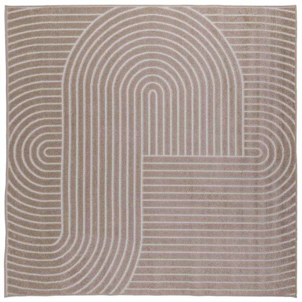 Килими за помещение Квадратна Бежово 240 x 240 cm