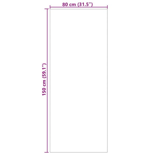 Килими за помещение Правоъгълна Антрацит 150 x 80 cm