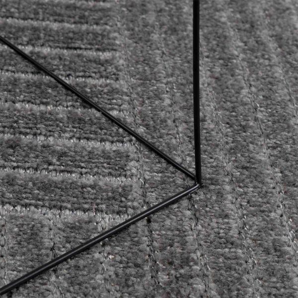 Килими за помещение Квадратна Антрацит 200 x 200 cm