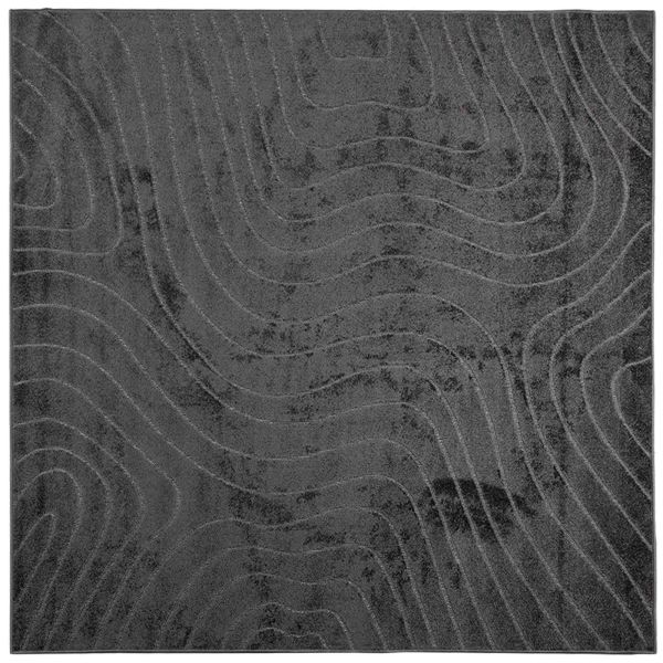 Килими за помещение Квадратна Антрацит 120 x 120 cm
