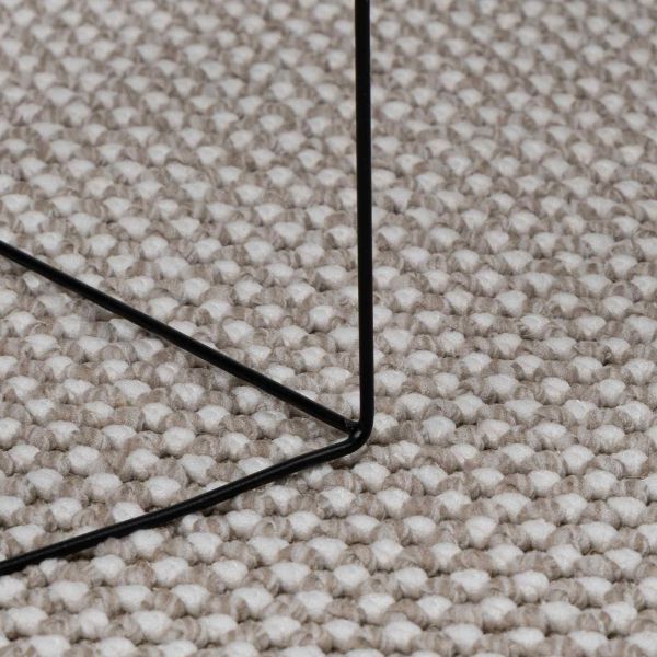 Килими за помещение HUARTE Крем и Тауpe Ø 120 СМ Полиестер