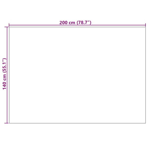 Килими за помещение Правоъгълна Сив 200 x 140 cm