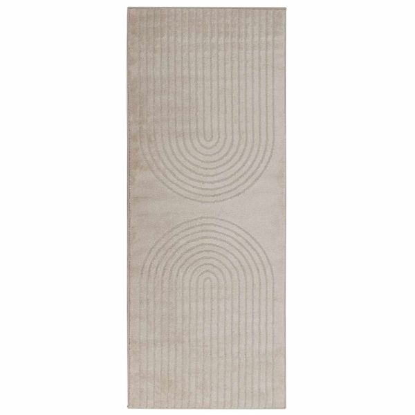 Килими за помещение Правоъгълна Бежово 200 x 80 см