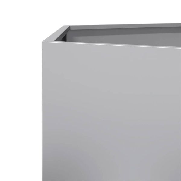 Градинска кашпа, шестоъгълна, 104x90x45 см, поцинкована стомана