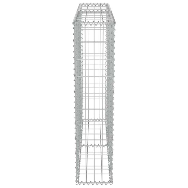 Габионна стена с капаци, поцинкована стомана, 100х20х100 см