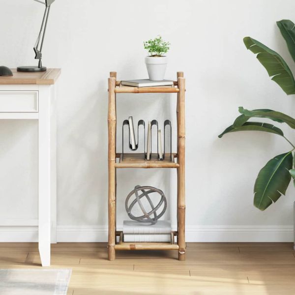 Бамбуков квадратен стелаж, 3 рафта