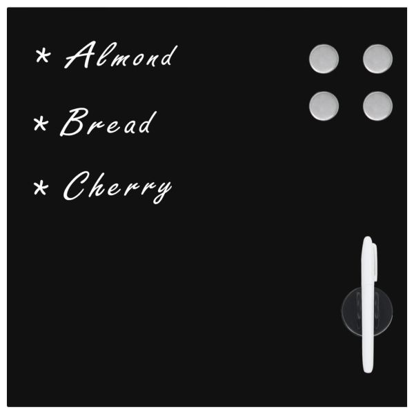 Магнитна дъска за стенен монтаж, стъкло, 50x50 см