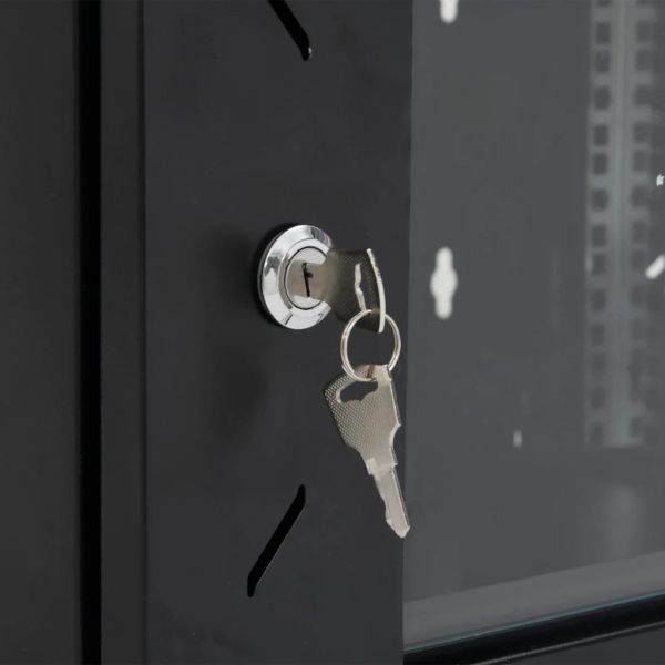 12U сървърен шкаф за стенен монтаж, 19", IP20, 53x40x60 см