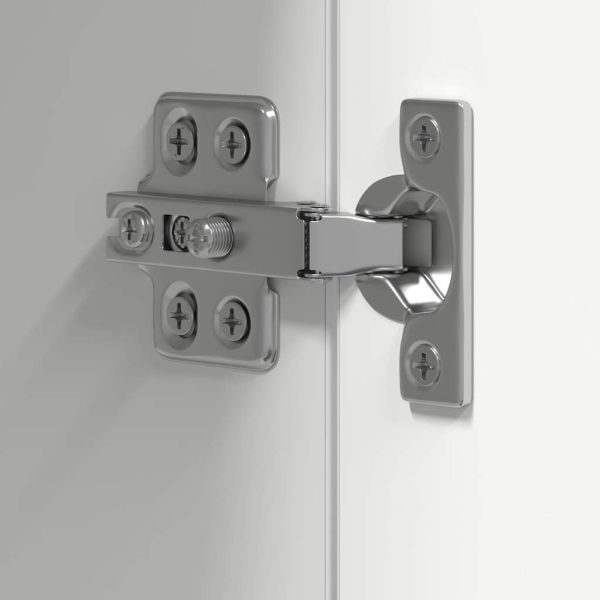 Комплект ТВ шкафове от 6 части, бял, инженерно дърво