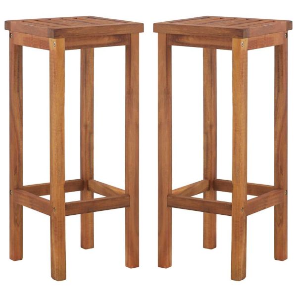 Градински бар комплект от 7 части, акация масив