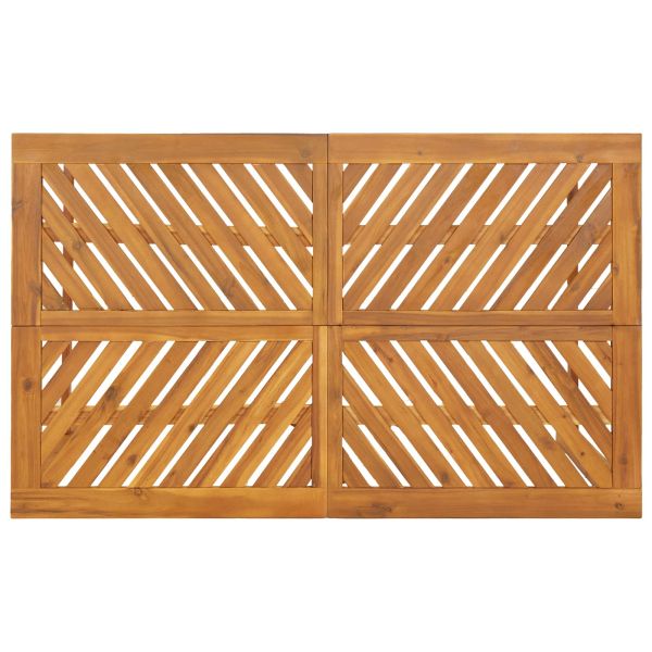 Комплект за хранене в градината 4 pcs Кафяво