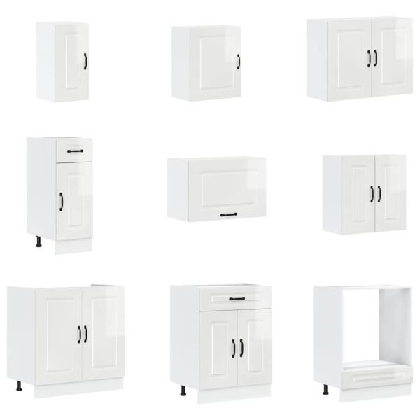 Комплект кухненски шкафове от 14 части Porto, инженерно дърво