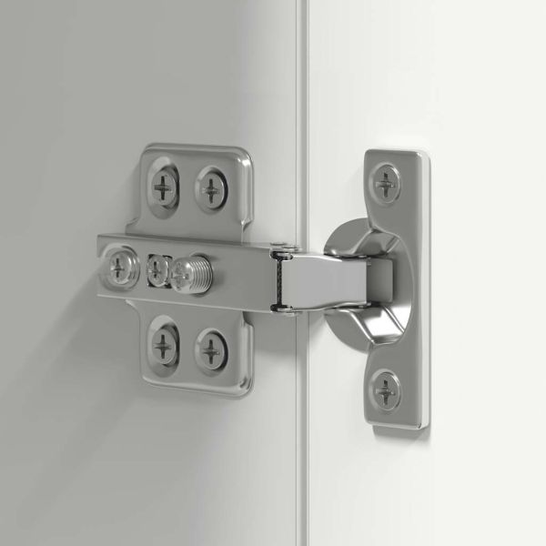 Комплект ТВ шкафове от 8 части, бял, инженерно дърво