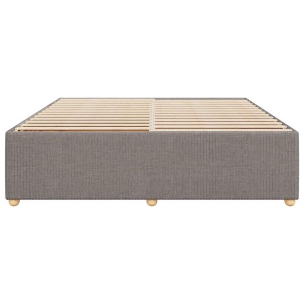Рамка за легло без матрак, таупе, 180x200 см плат