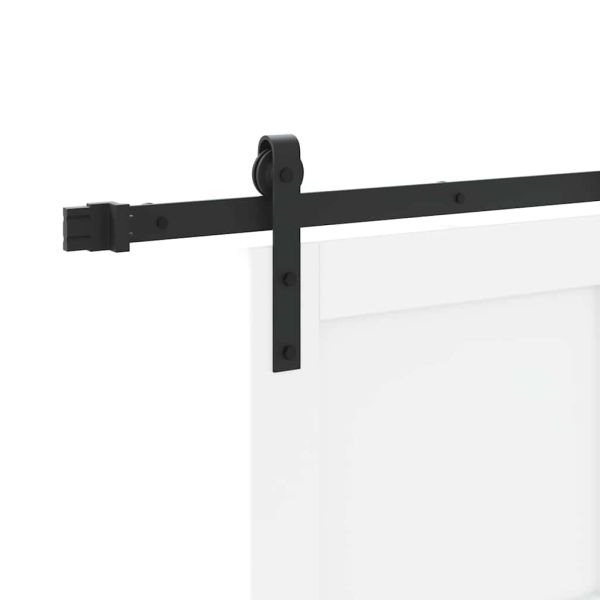Преплъзваща се врата Бял и черен 73,5 x 198,5 см