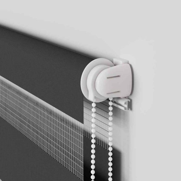 Зеброва щора черна 100x230 см ширина на плата 95,9 cm полиестер