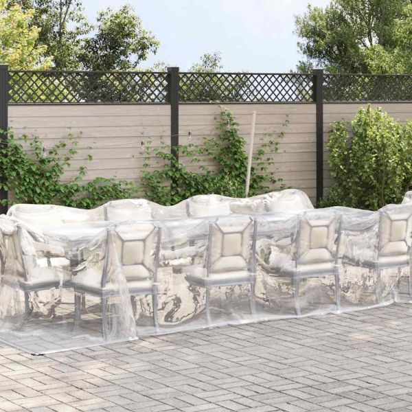 Прозрачен брезент с капси 3х12 м Полиетилен