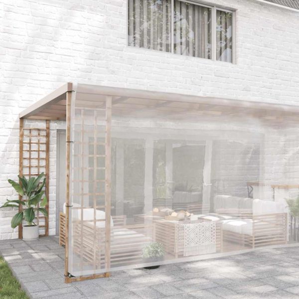 Прозрачен брезент с капси 5x10 m Полиетилен