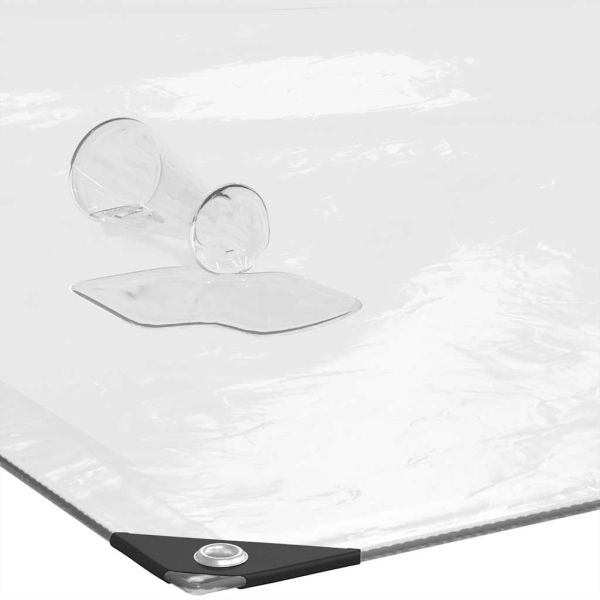 Прозрачен брезент с капси 6x10 m Полиетилен