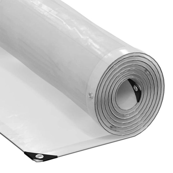 Прозрачен брезент с капси 8x10 m Полиетилен