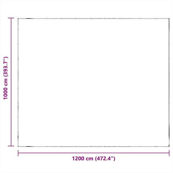Прозрачен брезент с капси 10x12 m Полиетилен