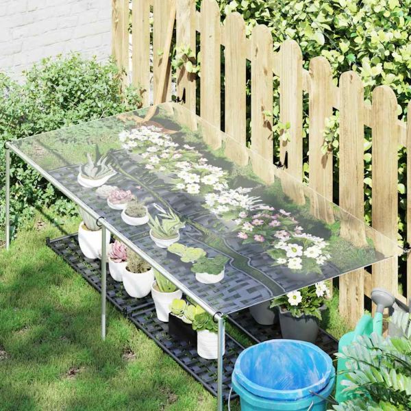 Прозрачен брезент с капси 1х2 м PVC