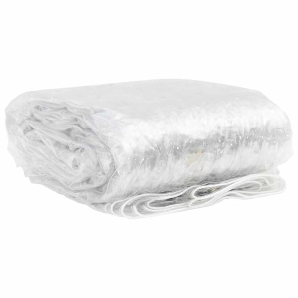 Прозрачен брезент с капси 2x10 m PVC