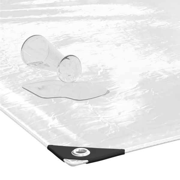 Прозрачен брезент с капси 4x5 м PVC