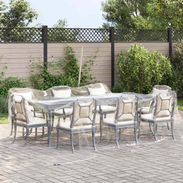 Прозрачен брезент с капси 4x6 m PVC