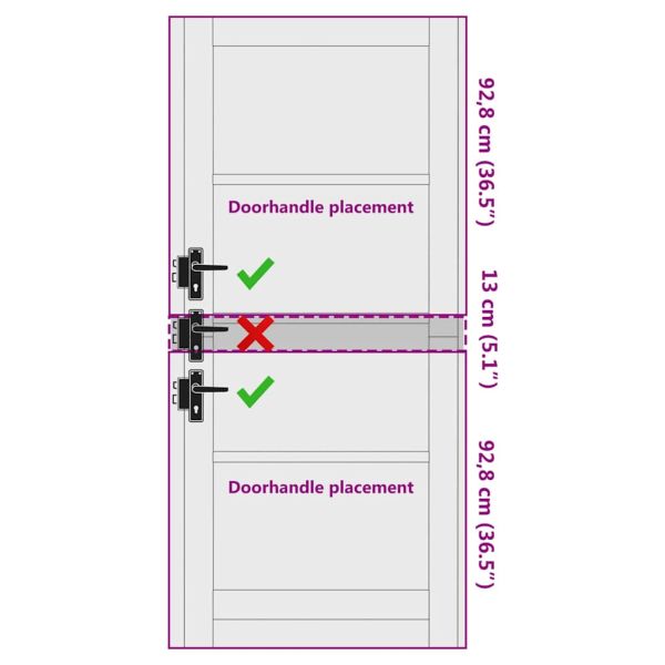 Вътрешна врата ORKDAL Бяло 86 x 198,5 см Шперплат