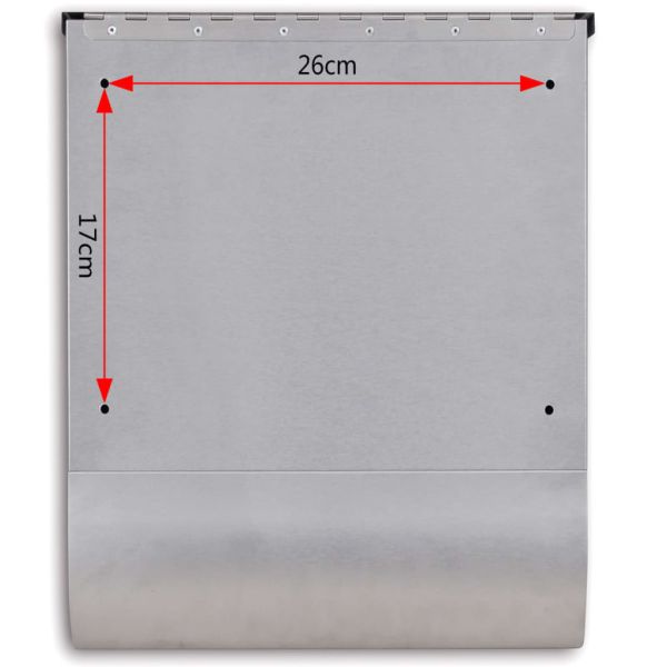 Пощенска кутия от неръждаема стомана 31 x 10,5 x 33,5 см