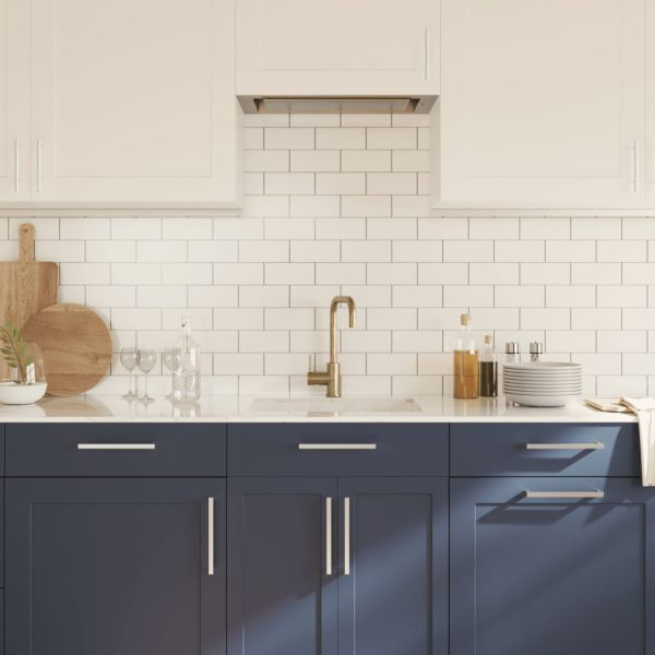 Дръжки за шкафове, 20 бр, сребристи, 224 мм, неръждаема стомана