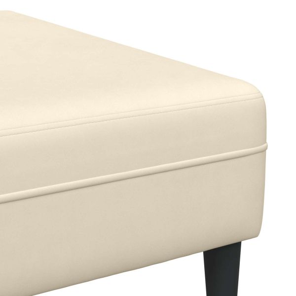 Диван с възглавница Крем 250 x 188 x 76 см Кордюрова тъкан