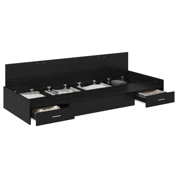 Рамка за легло с таблото Черния дъб 70 x 190 cm Инженерно дърво