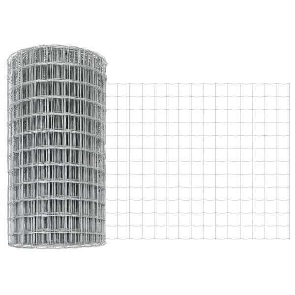 Ограда с пост Сребрист 0,6 x 25 м Стомана