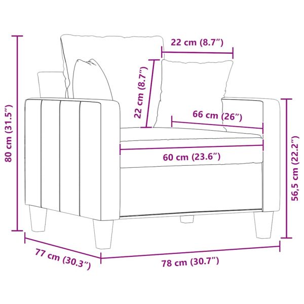Стол кресло светлосив 60 см плат