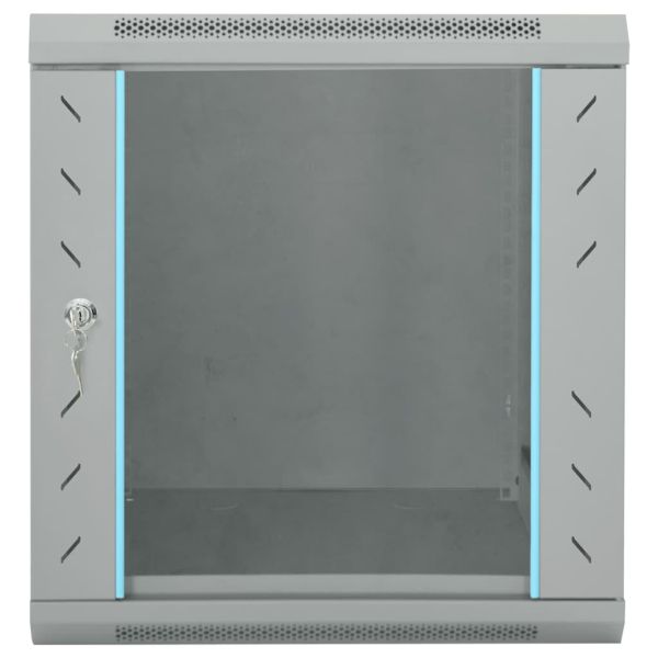 Мрежов кабинет със съхранение Сив 53 x 60 x 60 см Стомана