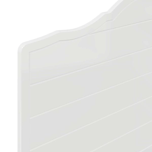 Облегалка за глава с таблото Гланц бяло 100 cm Инженерно дърво