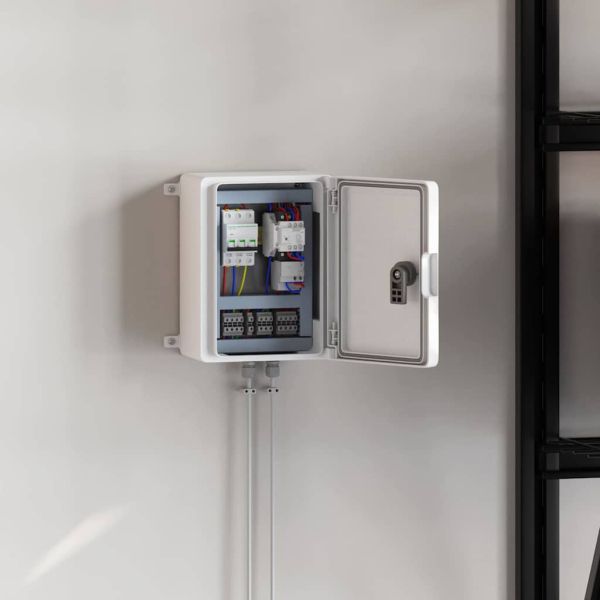 Контролен шкаф Сив 47 x 20 x 60 см ABS пластмаса