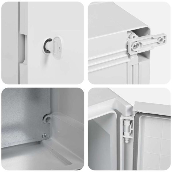 Контролен шкаф Сив 47 x 20 x 60 см ABS пластмаса