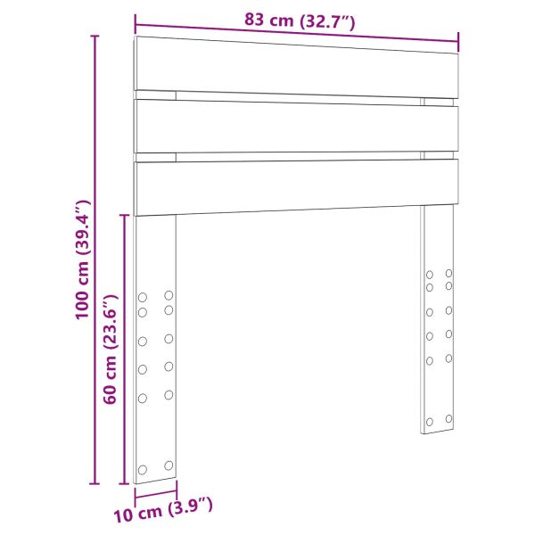 Облегалка за глава с таблото Черния дъб 80 cm Инженерно дърво