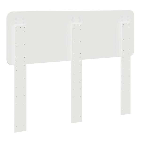 Облегалка за глава с таблото Бяло 120 cm Инженерно дърво