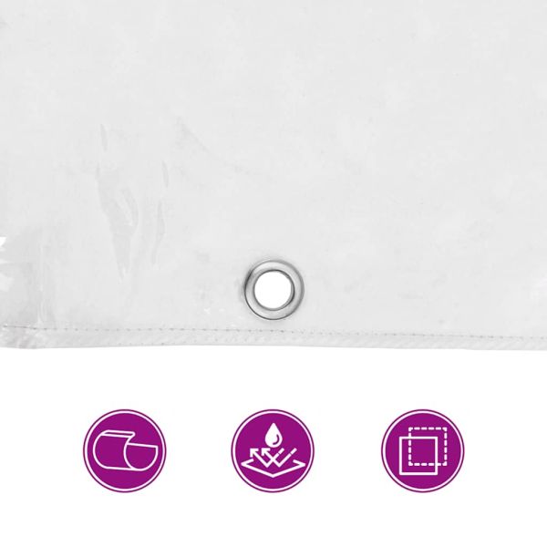 Прозрачен брезент с капси 2x3 m PVC